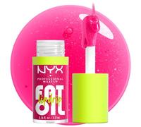 NYX Professional Makeup Lip Gloss, High Shine, Non-Sticky FInish, 12 Hours Hydrating, Fat Applicator, With Squalane, Raspberry and Cloudberry Oils, Fat Oil Lip Drip, Shade: Supermodel