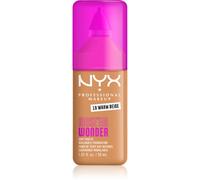 NYX Professional Makeup - Make 'Em Wonder - Fond de Teint - Tenue 24h - Pas d'effet plâtre - Acide Hyaluronique et extrait de Guarana - Formule Vegan - Teinte : Warm Beige 19-30ml