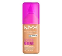 NYX Professional Makeup - Make 'Em Wonder - Fond de Teint - Tenue 24h - Pas d'effet plâtre - Acide Hyaluronique et extrait de Guarana - Formule Vegan - Teinte : Light Sand 13-30ml
