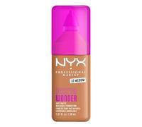 NYX Professional Makeup - Make 'Em Wonder - Fond de Teint - Tenue 24h - Pas d'effet plâtre - Acide Hyaluronique et extrait de Guarana - Formule Vegan - Teinte : Medium 22-30ml