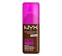 NYX Professional Makeup - Make 'Em Wonder - Fond de Teint - Tenue 24h - Pas d'effet plâtre - Acide Hyaluronique et extrait de Guarana - Formule Vegan - Teinte : Walnut 40-30ml
