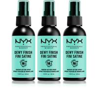 NYX Professional Makeup Makeup Setting Spray Dewy spray fixateur 3x60 ml