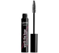 NYX Professional Makeup, Mascara Waterproof Worth The Hype, Volume et Longueur, Brosse Conique, Formule Enrichie en Huile de Jojoba, Teinte : Black