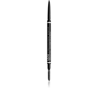 NYX Professional Makeup Crayon à Sourcils Micro Brow Pencil, Crayon Ultra-Fin Double-Embout avec Mine Rétractable et Goupillon, Teinte : Taupe (01)