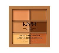 NYX Professional Makeup Palette 3C Correctrice, Anti-cernes et Contour, Texture Crémeuse, Teinte : Deep (03)