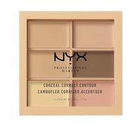 NYX Professional Makeup Palette 3C Correctrice, Anti-cernes et Contour, Texture Crémeuse, Teinte : Light (01)
