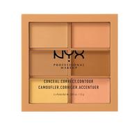 NYX Professional Makeup Palette 3C Correctrice, Anti-cernes et Contour, Texture Crémeuse, Teinte : Medium (02)