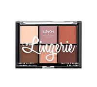 NYX Professional Makeup Palette de Fards à Paupières Lid Lingerie, Pigments Pressés, 6 Fards Crémeux au Fini Mat
