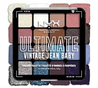 NYX Professional Makeup Palette de Fards à Paupières Ultimate Shadow, 16 couleurs, Finition Intense et Longue Durée, Formule Vegan Sans Ingrédients d'Origine Animale ou Dérivé, Vintage Jean Baby
