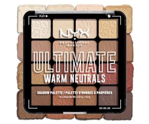 NYX Professional Makeup Palette de Fards à Paupières Ultimate Shadow, 16 couleurs, Finition Intense et Longue Durée, Formule Vegan Sans Ingrédients d'Origine Animale ou Dérivé, Warm Neutrals