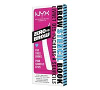 NYX Professional Makeup – Pochoirs à sourcils Zero To Brow – Kit de 4 (Rond, Droit, Arqué, Extra Long)