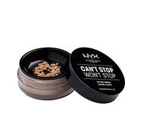 NYX Professional Makeup Poudre Fixante Can't Stop Won't Stop Medium 1,6g | Fini mat longue durée, Anti-brillance absorption sébum, Formule vegan ultra-légère, Pot tamis doseur pratique