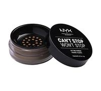 NYX Professional Makeup Poudre Libre Fixante Can't Stop Won't Stop, Fini Mat, Absorption de l'Excès de Sébum, Teinte : Medium Deep