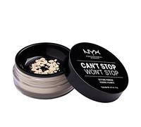 NYX Professional Makeup Poudre Libre Fixante Can't Stop Won't Stop, Fini Mat, Absorption de l'Excès de Sébum, Teinte : Light