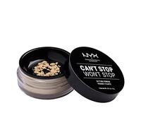 NYX Professional Makeup Poudre Libre Fixante Can't Stop Won't Stop, Fini Mat, Absorption de l'Excès de Sébum, Teinte : Light Medium