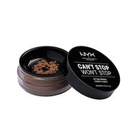 NYX Professional Makeup Poudre Libre Fixante Can't Stop Won't Stop, Fini Mat, Absorption de l'Excès de Sébum, Teinte : Medium Deep