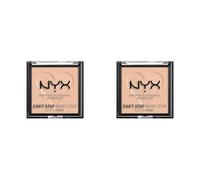 NYX Professional Makeup Poudre Matifiante Can't Stop Won't Stop, Fini Mat, Light Medium (Lot de 2)