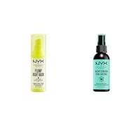 NYX Professional Makeup Primer & Sérum Plump Right Back, Aux Électrolytes, Formule Vegan, 30 ml & Spray Fixateur, Tenue Longue Durée, Fini Velouté, 60 mL