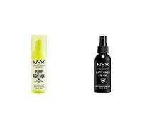NYX Professional Makeup Primer & Sérum Plump Right Back, Aux Électrolytes, Formule Vegan, 30 ml & Spray Fixateur, Tenue Longue Durée, Fini Mat, 60 mL