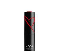 NYX Professional Makeup Rouge à Lèvres Shout Loud Satin, Couleur Ultra-Saturée, Teinte : Red Haute (11)