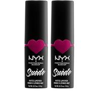 NYX Professional Makeup Rouge à lèvres - Suede Matte Lipstick - Clinger (Lot de 2)