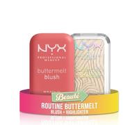 NYX Professional Makeup Routine Buttermelt Complète, Blush Feeling Butta + Highlighter Bright And Butta, Texture Fondante Beurre de Mangue + Karité + Amande, Tenue 12h Anti-Transfert