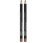 NYX Professional Makeup - Slim Eye Pencil - Crayon eyeliner - Fins et affûtés - Formule crémeuse - Longue tenue - Light Brown (Lot de 2)
