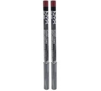 NYX Professional Makeup - Slim Lip Pencil - Crayon à lèvres - Fins et affûtés - Formule crémeuse - Longue tenue - Mauve (Lot de 2)
