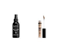 NYX Professional Makeup Spray Fixateur, Tenue Longue Durée, Fini Mat, 60 mL & Anticernes/Correcteur - Can't Stop Won't Stop Contour Concealer - Vanille