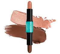 NYX Professional Makeup Stick Highlight & Contour, Double Embout, Définition & Brillance, Modulable & Formule Vegan, Wonder Stick, Teinte : Medium (04)