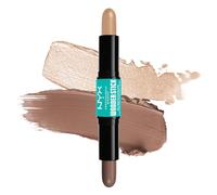 NYX Professional Makeup Stick Highlight & Contour, Double Embout, Définition & Brillance, Modulable & Formule Vegan, Wonder Stick, Teinte : Fair (01)