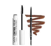 NYX Professional Makeup Gel à Sourcils Control Freak, Mascara avec Gel Fixant Transparent, Sourcils Apprivoisés & Définis, Non Collant & Sans Résidus, 10 ml