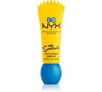 NYX Professional Makeup x The Simpsons, Baume à Lèvres Mat Smushy, Effet Floutant, Formule Vegan aux Céramides et Riz Mochi, Couleur Bleue Transparente, Parfum Gourmand, Teinte : Peekaboo Blue