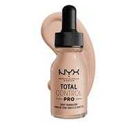 NYX Professional Makeup Total Control Pro Drop Fond de Teint Goutte à Goutte, Dosage Précis, Couvrance Modulable et Personnalisable, Formule Vegan, Fini Naturel, 13 ml, Teinte : Porcelain