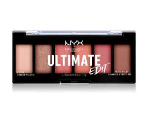 NYX Professional Makeup Ultimate Edit Petite Shadow palette de fards à paupières teinte 01 Warm Neutrals 6x1.2 g