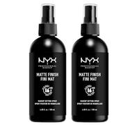 NYX Professional Makeup Vaporisateur de maquillage mat fini Maxi format formule légère, sans transfert anti-bavures à longue tenue 16 h - 2 flacons de 180 ml