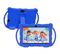 Nyxolaria Tablette d'apprentissage pour enfants de 7", 32 Go de ROM avec étui de protection, applications éducatives préinstallées, contrôle parental, cadeau pour garçons et filles (bleu)