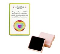 NyxSeat 1 cadeau de câlin de sac, 1 boîte cadeau, cœur câlin de sac, cadeau en forme de cœur arc-en-ciel, cadeau manquant, convient pour la fête des mères