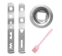 NyxSeat 1 jeu d'embouts sablés, 1 pinceau à huile, accessoires pour la fabrication de biscuits et de pâtisseries, hachoir à viande en acier inoxydable, ustensile de cuisine multifonction