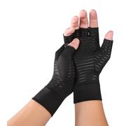 NyxSeat 1 paire de mitaines noires en fibre de cuivre - Mitaines pour soulager l'arthrite et les articulations - Pour soulager l'arthrite
