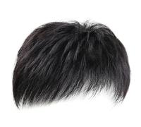 NyxSeat 1 perruque pour homme - Racine de cheveux de rechange - Moelleuse et réaliste - Courte - Synthétique - Pour le cosplay - Pour un usage quotidien et plus encore (noir)