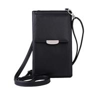 NyxSeat 1 sac pour téléphone portable, sac à bandoulière, pour femme, en cuir souple, mini sac à bandoulière, sac à main, poche latérale pour femme (noir), Noir , Taille unique