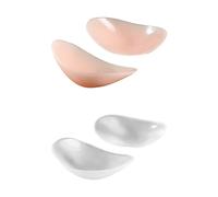 NyxSeat 2 paires d'épaulettes en silicone, épaulettes autocollantes antidérapantes, épaulettes invisibles, épaulettes push-up, épaulettes autocollantes amovibles (transparent + couleur peau)