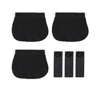 NyxSeat 3 paires de boucles d'extension de ceinture + 3 bandes élastiques, ceinture de grossesse télescopique, grande bande élastique peut être rallongée, spécialement conçue pour les femmes enceintes