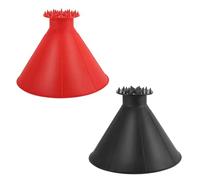 NyxSeat Grattoir à glace à double tête en deux parties, grattoir à glace de voiture, grattoir à glace pour pare-brise de voiture, cône grattoir à glace étonnant