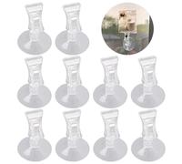 NyxSeat Lot de 10 clips de fixation pour étiquettes de prix de supermarché, pinces à ventouse puissantes, clips de ticket de parking, clips muraux à ventouse multifonctions, adaptés pour le verre, la