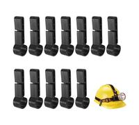 NyxSeat Lot de 12 boucles de casque et de phare, boucles antidérapantes fixes pour boucles de phare, crochets de phare en plastique, divers accessoires de phare et de casque