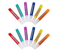 NyxSeat Lot de 12 pinceaux à bulles de pop-corn, stylos 3D moelleux pour enfants, kit de peinture pour enfants, outils de graffiti de bricolage, convient pour la fabrication d'artisanat, cartes