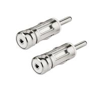 Lot de 2 adaptateurs d'antenne universels pour voiture - Adaptateur stéréo DIN pour récepteur radio de voiture