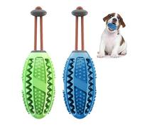 NyxSeat Lot de 2 Distributeurs de Friandises pour Chien - Bâton à Mâcher en Caoutchouc Naturel - Jouet et Brosse à Dents - Convient pour les Chiens de Petite Taille